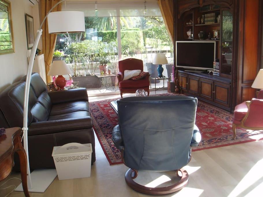 80m2 dans Parc Classé, Piscine, Calme, 5mn de Cannes Le Cannet Exterior foto